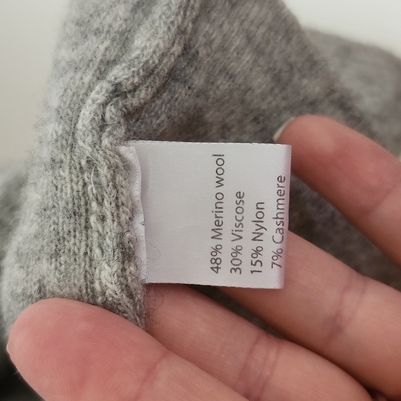 Benedetta B made in Italy merino wool cashmere sweater cardigan vest women's M - Picture 6 of 8